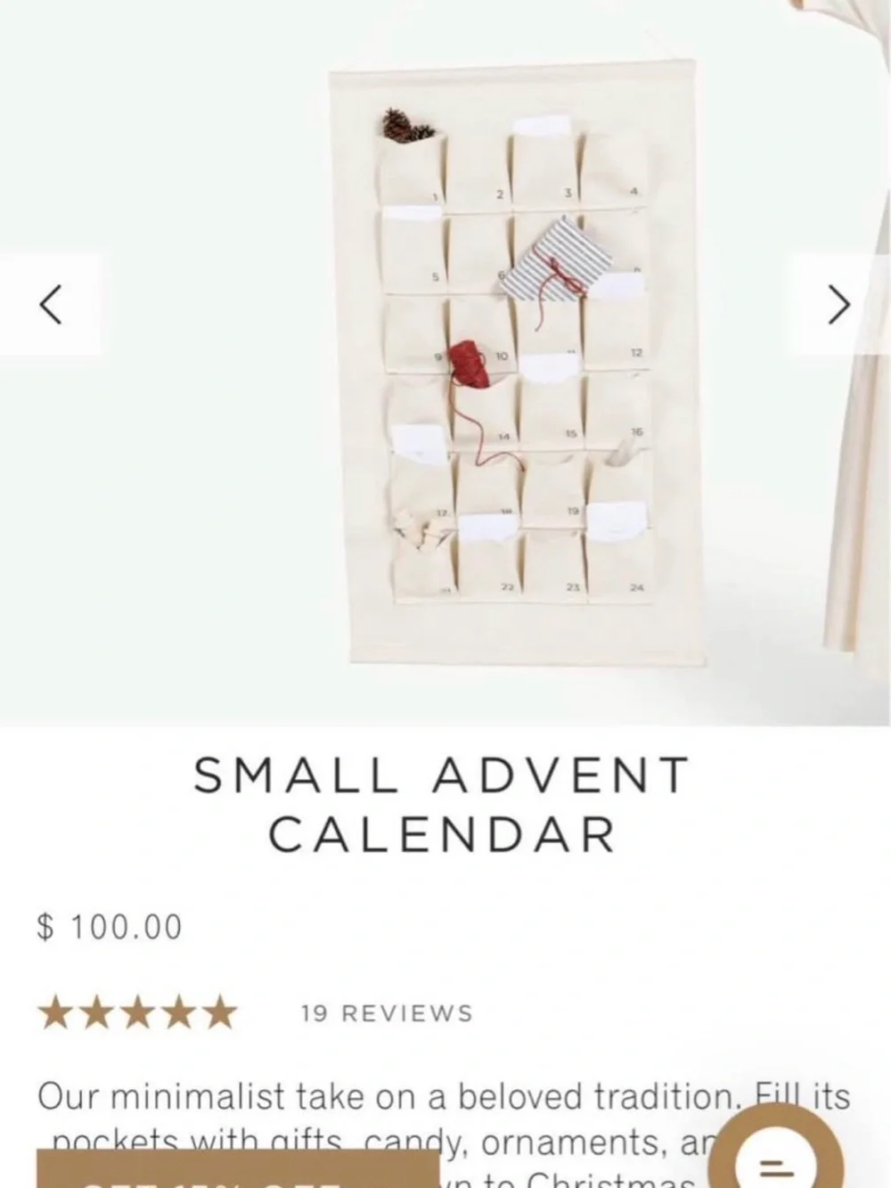 GATHRE small advent calendar- small